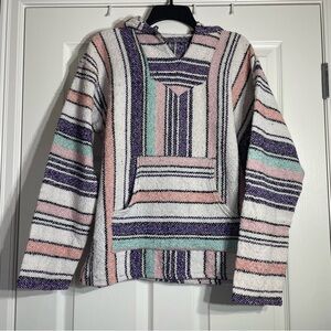 Baja Hooded Pullover Sweater L Drug Rug